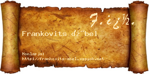 Frankovits Ábel névjegykártya